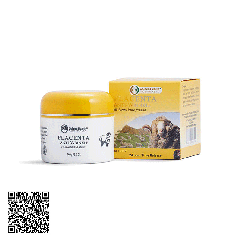 Kem Cừu Placenta Anti-Wrinkle Golden Health Dưỡng Da Cấp Ẩm Chống Nhăn Của Úc 100g