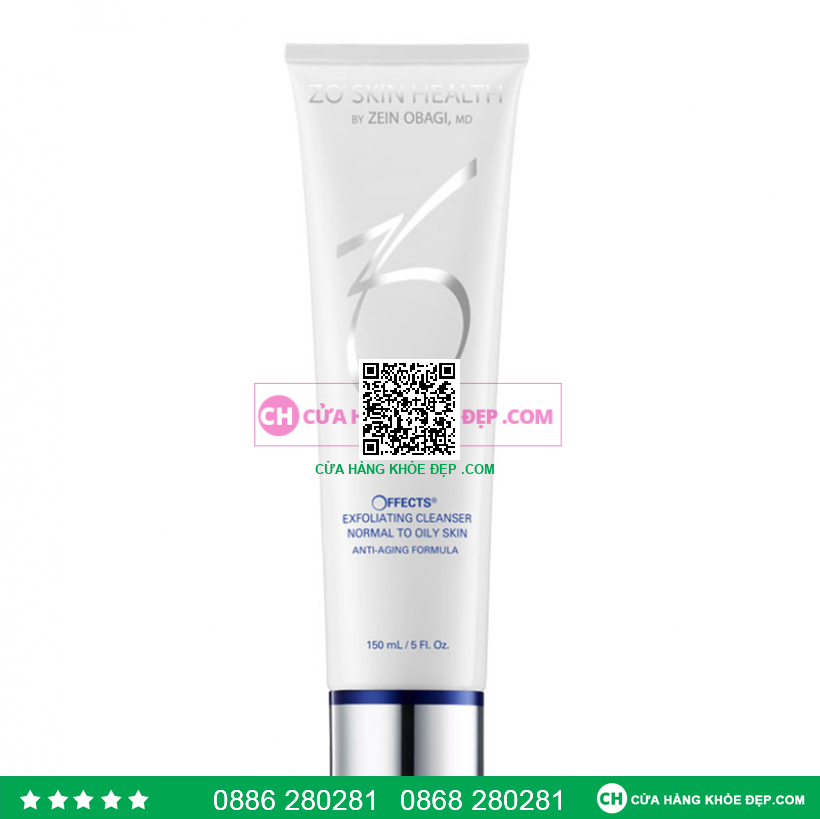 Sữa rửa mặt cho da nhờn ZO® Skin Health Offects Exfoliating Cleanser Normal to Oily Skin 150ml