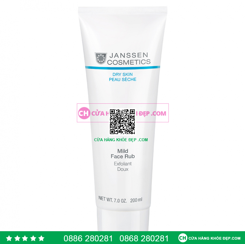 Sữa Tẩy Tế Bào Chết Cho Da Khô Janssen Dry Skin Mild Face Rub 50ml