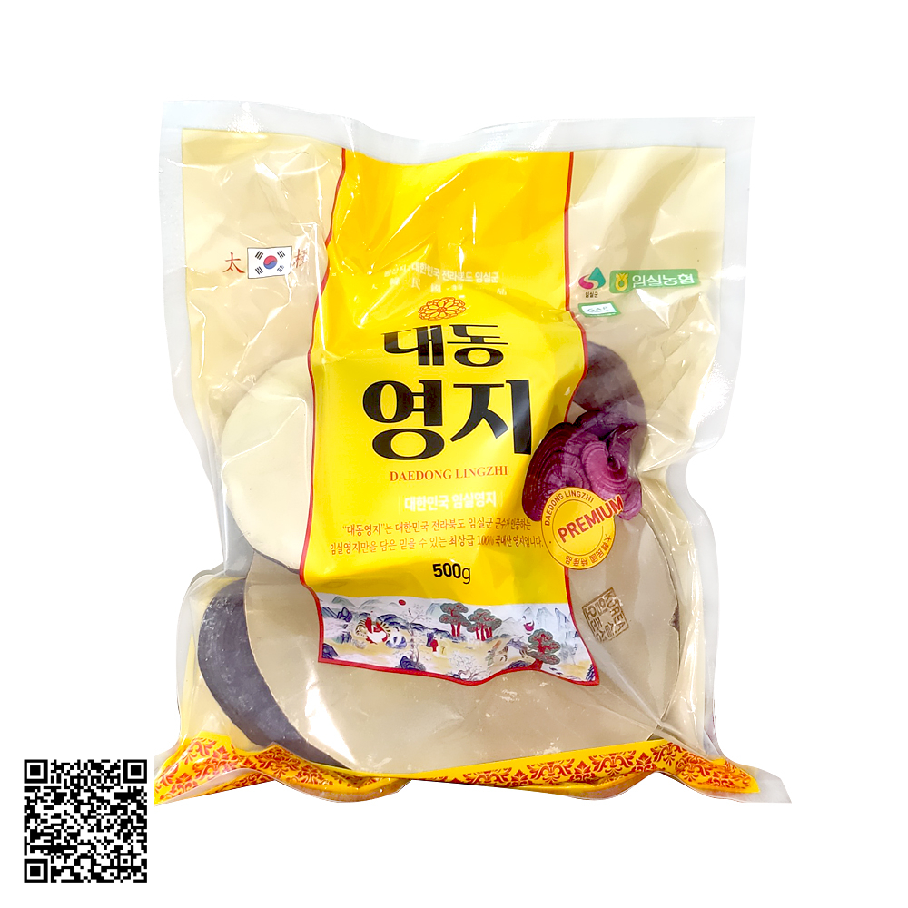 Nấm Linh Chi Đỏ Daedong Lingzhi Mushroom Premium Từ Hàn Quốc 500g