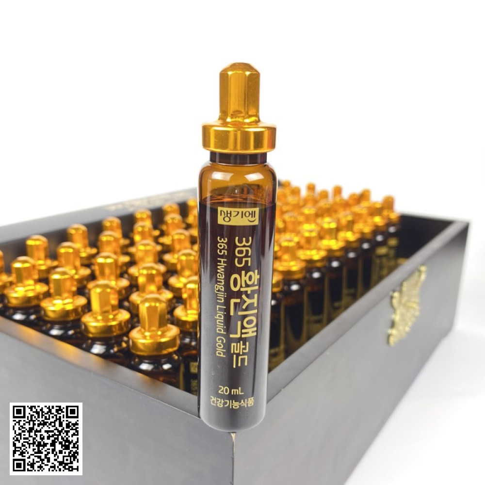 Tinh Chất Đông Trùng Hạ Thảo 365 Hwangjin Liquid Gold Từ Hàn Quốc 60 Ống