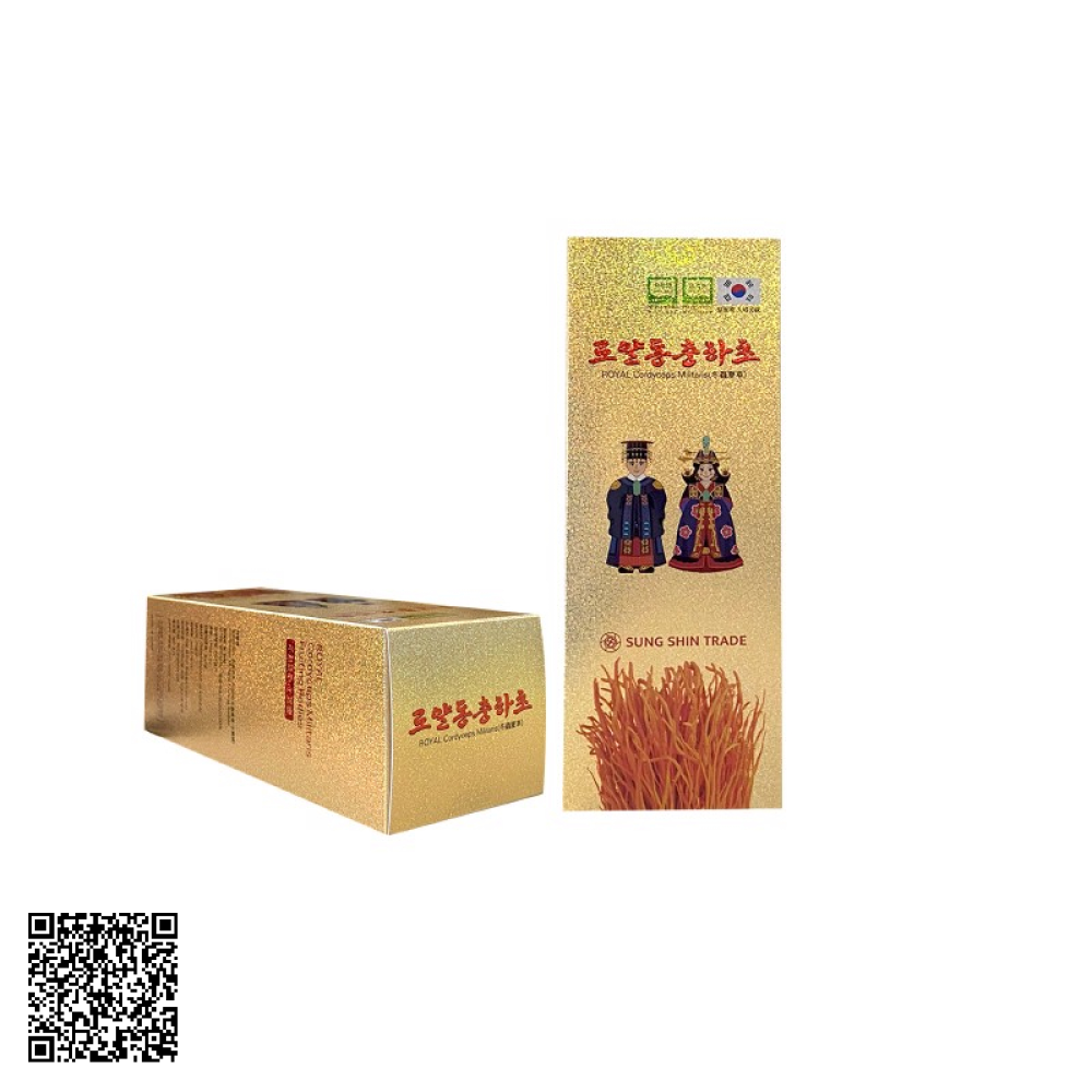 Nấm Đông Trùng Hạ Thảo Sấy Khô Daedong Royal Cordyceps Militairs Từ Hàn Quốc 100g