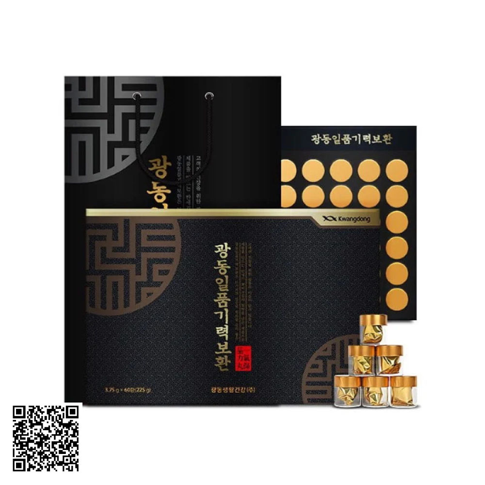 An Cung Ngưu Hoàng Hoàn Kwangdong Hộp Đen Từ Hàn Quốc 60 Viên