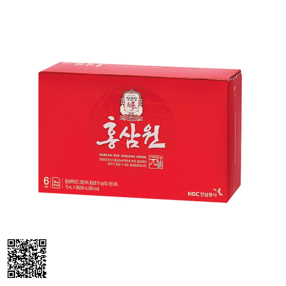 Nước Hồng Sâm Won KGC Jung Kwan Jang Từ Hàn Quốc 5 Gói