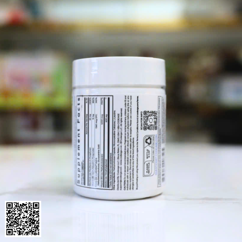 Viên Bổ Não Codeage Methylfolate B Complex Từ Mỹ 120 Viên