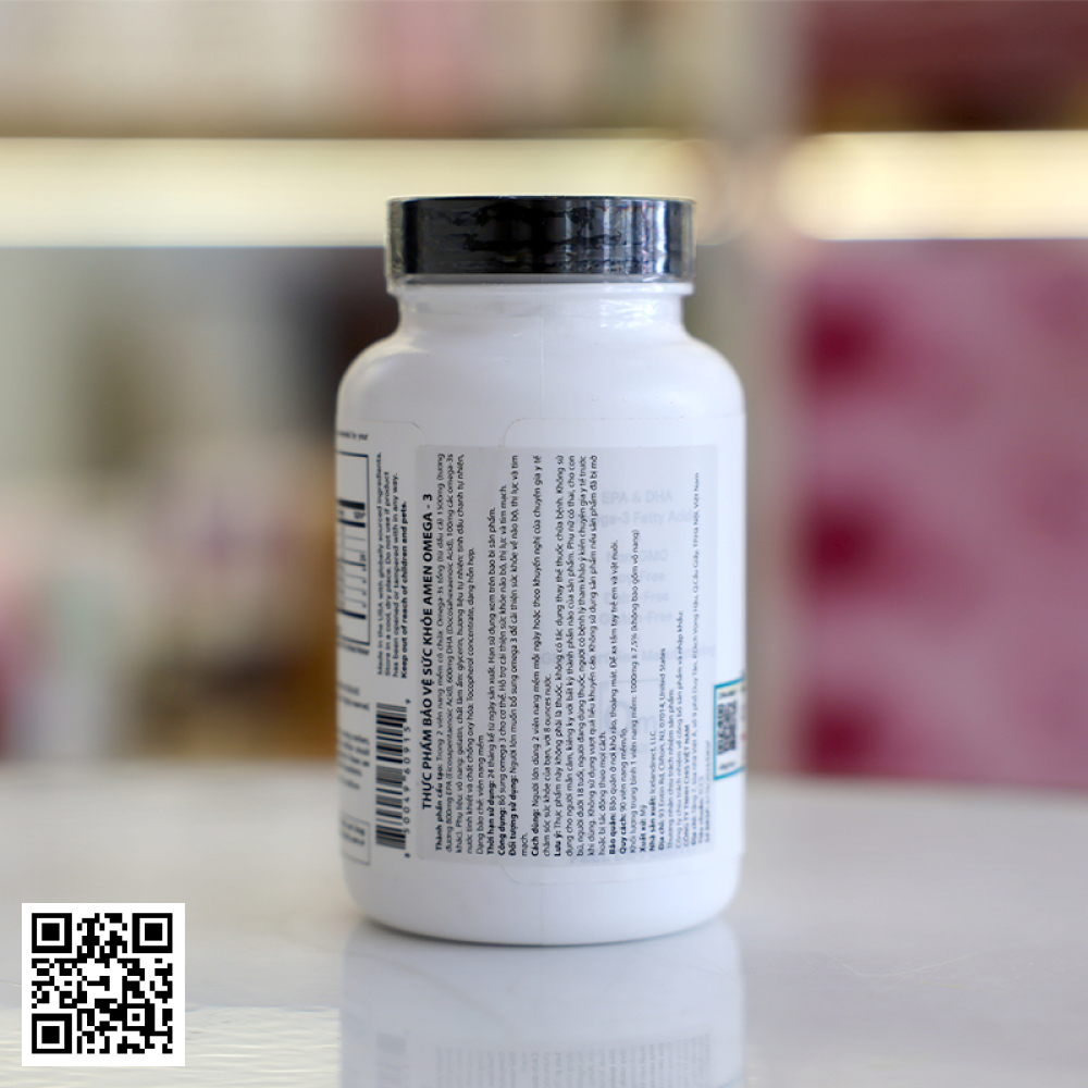 Viên Dầu Cá Codeage Amen Omega-3 Từ Mỹ 90 Viên