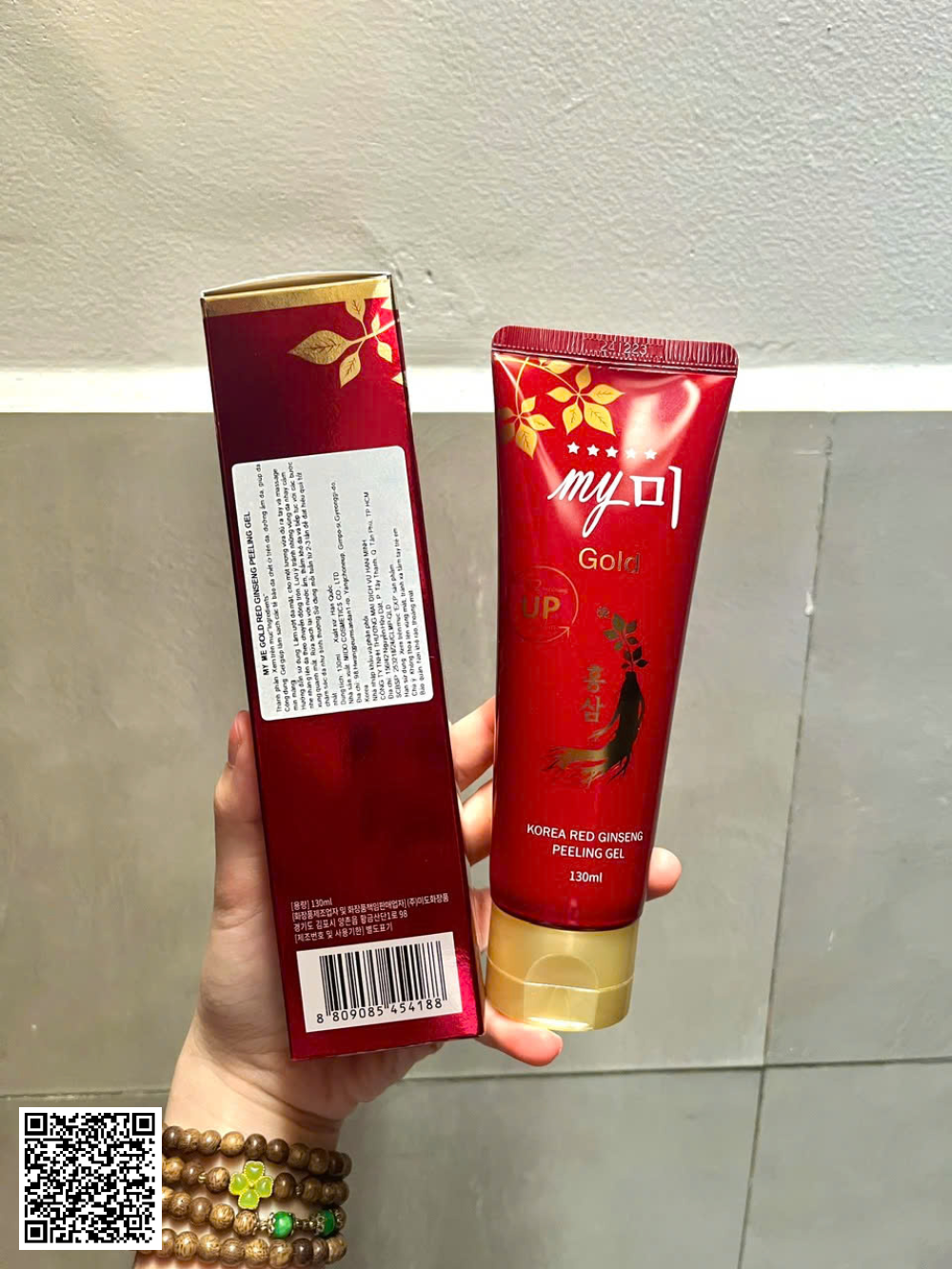My Gold Korea Red Ginseng Peeling Gel Tẩy tế bào chết hồng sâm từ Hàn Quốc 130ml