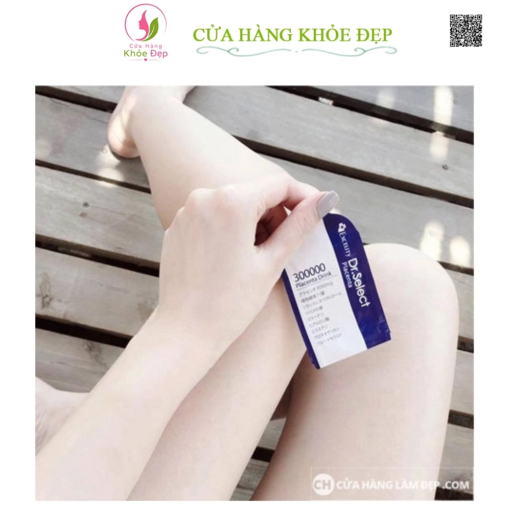 Tinh Chất Nhau Thai Heo Cao Cấp Dr Select Placenta Drink 300000mg Dạng Túi Uống