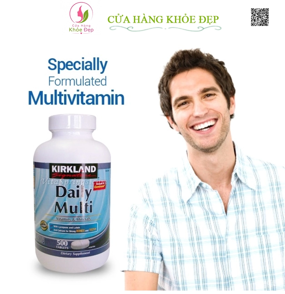 Viên Vitamin Tổng Hợp Daily Multi Kirkland (500 Viên)