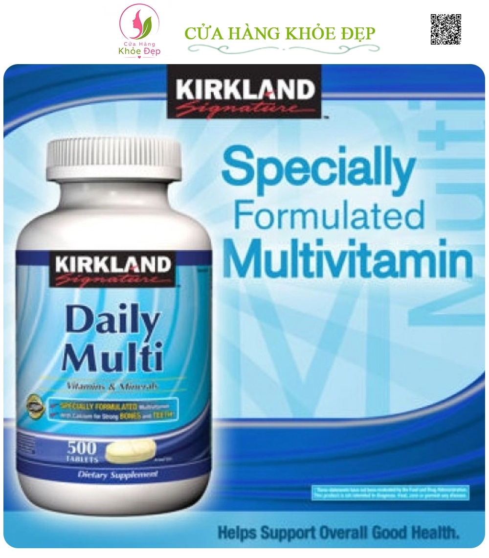Viên Vitamin Tổng Hợp Daily Multi Kirkland (500 Viên)