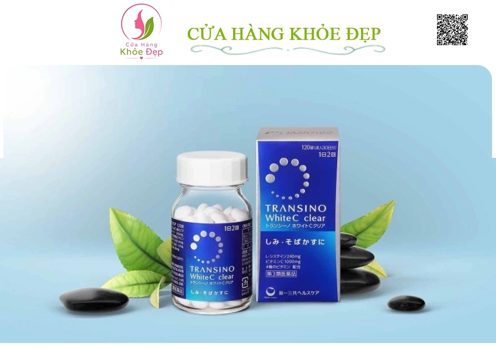 Viên uống trắng da, giảm nám Transino White C Clear 120 viên