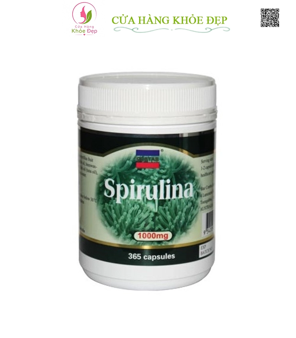 Tảo Biển Spirulina Costar Úc (1000mg X 365 Viên)