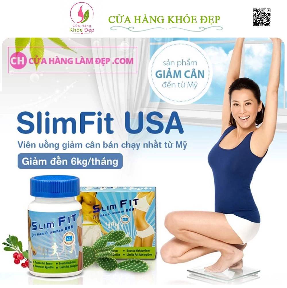 Viên uống giảm cân SLIMFIT USA MẪU MỚI VỀ 2019