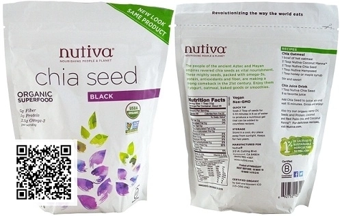 Hạt Chia Nutiva Organic Chia Seed Của Mỹ (970gr)