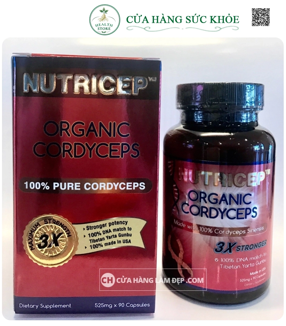 Đông Trùng Hạ Thảo Nutricep Organic Cordyceps - Kỳ Duyên House
