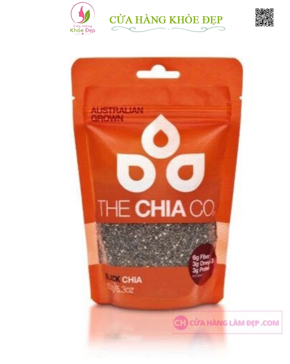 Hạt Chia Đen Black Chia - The Chia Co (500gr)