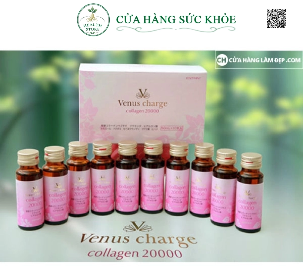 Nước Uống Venus Charge Collagen 20000 mg Nhật Bản