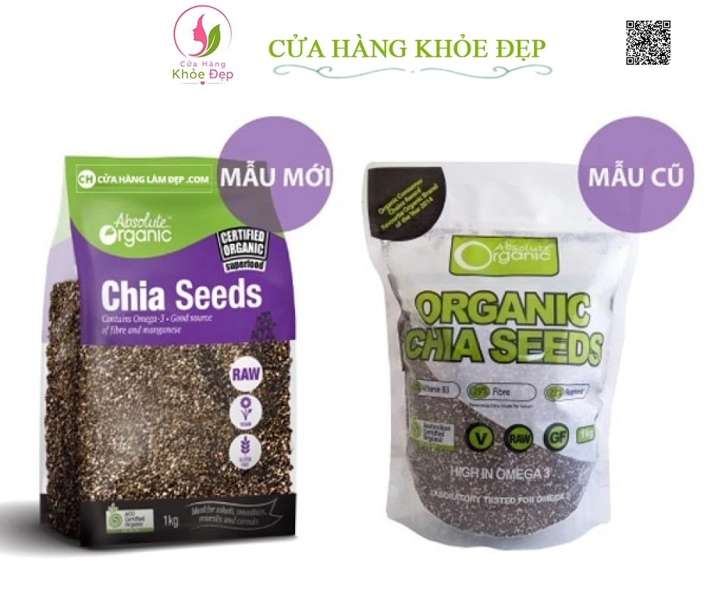 Hạt Chia Seeds High In Omega 3 Absolute Organic 1kg