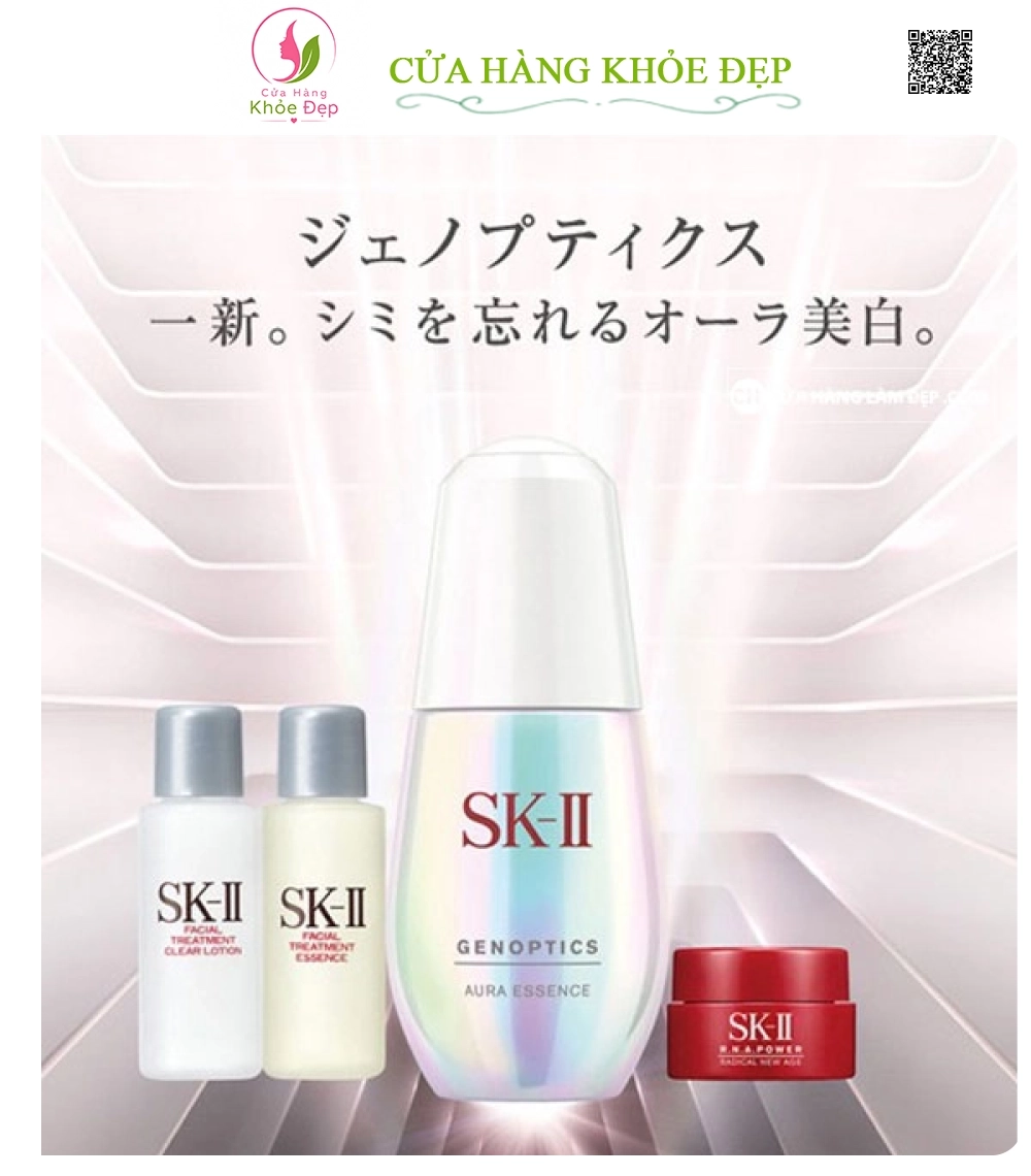 Set Serum Dưỡng Trắng Da SK-II Genoptics Aura Essence