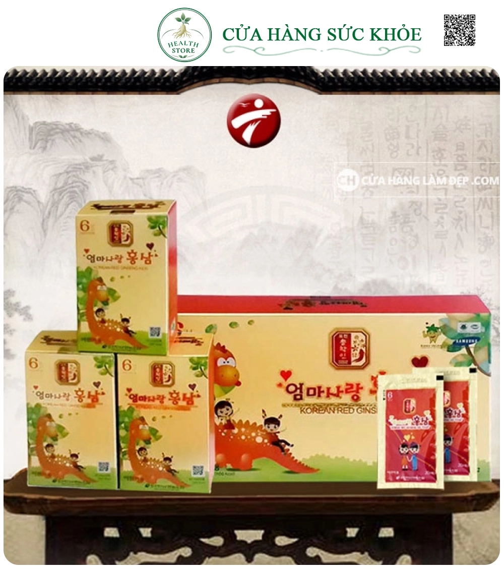 Nước Hồng Sâm Trẻ Em Pocheon Korea Red Ginseng Kids (20ml X 30 Gói)