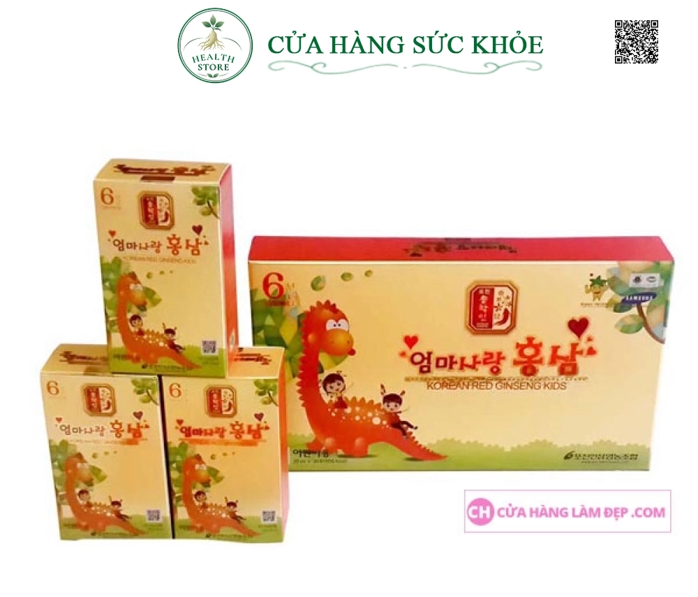 Nước Hồng Sâm Trẻ Em Pocheon Korea Red Ginseng Kids (20ml X 30 Gói)