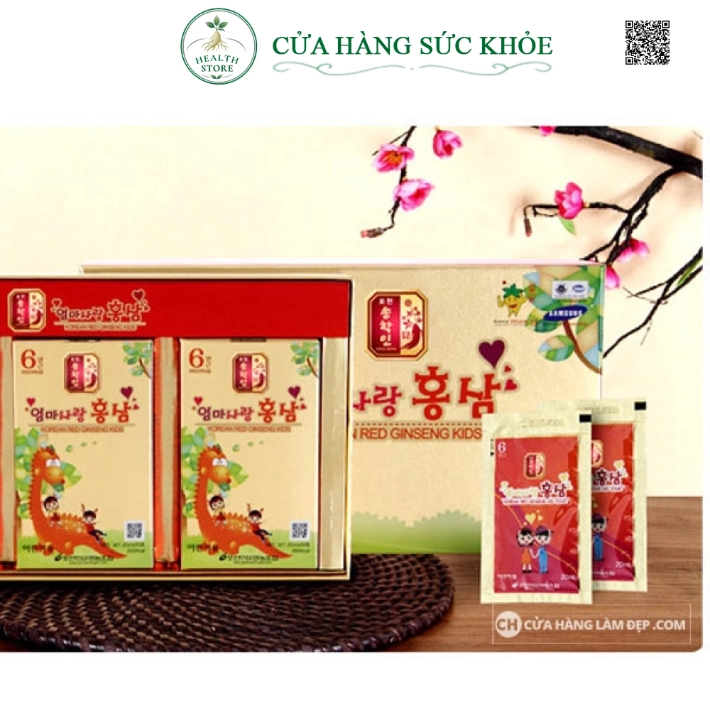 Nước Hồng Sâm Trẻ Em Pocheon Korea Red Ginseng Kids (20ml X 30 Gói)