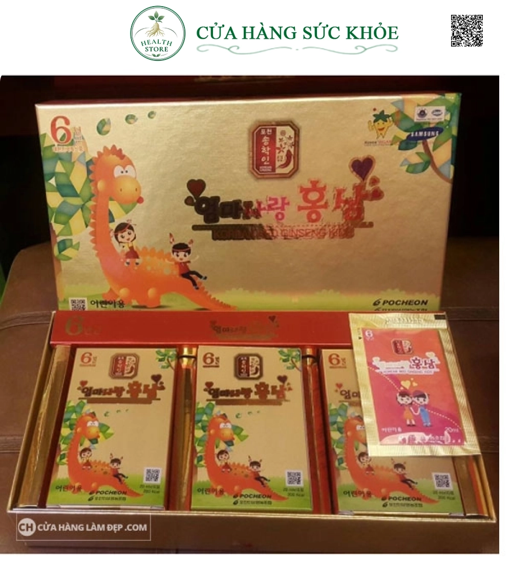 Nước Hồng Sâm Trẻ Em Pocheon Korea Red Ginseng Kids (20ml X 30 Gói)