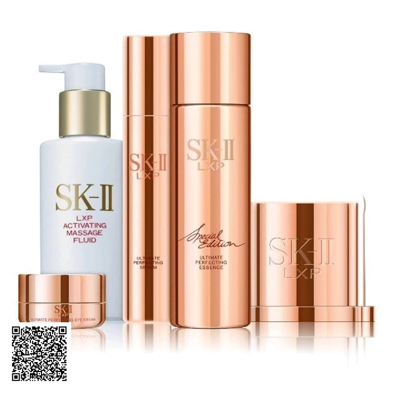 Trọn Bộ Mỹ Phẩm  Dưỡng Da Cao Cấp LXP SK-II LXP Ultimate Perfecting Trắng Da Mờ Nám Nâng Cơ Da 5 Sản Phẩm Của Nhật Bản