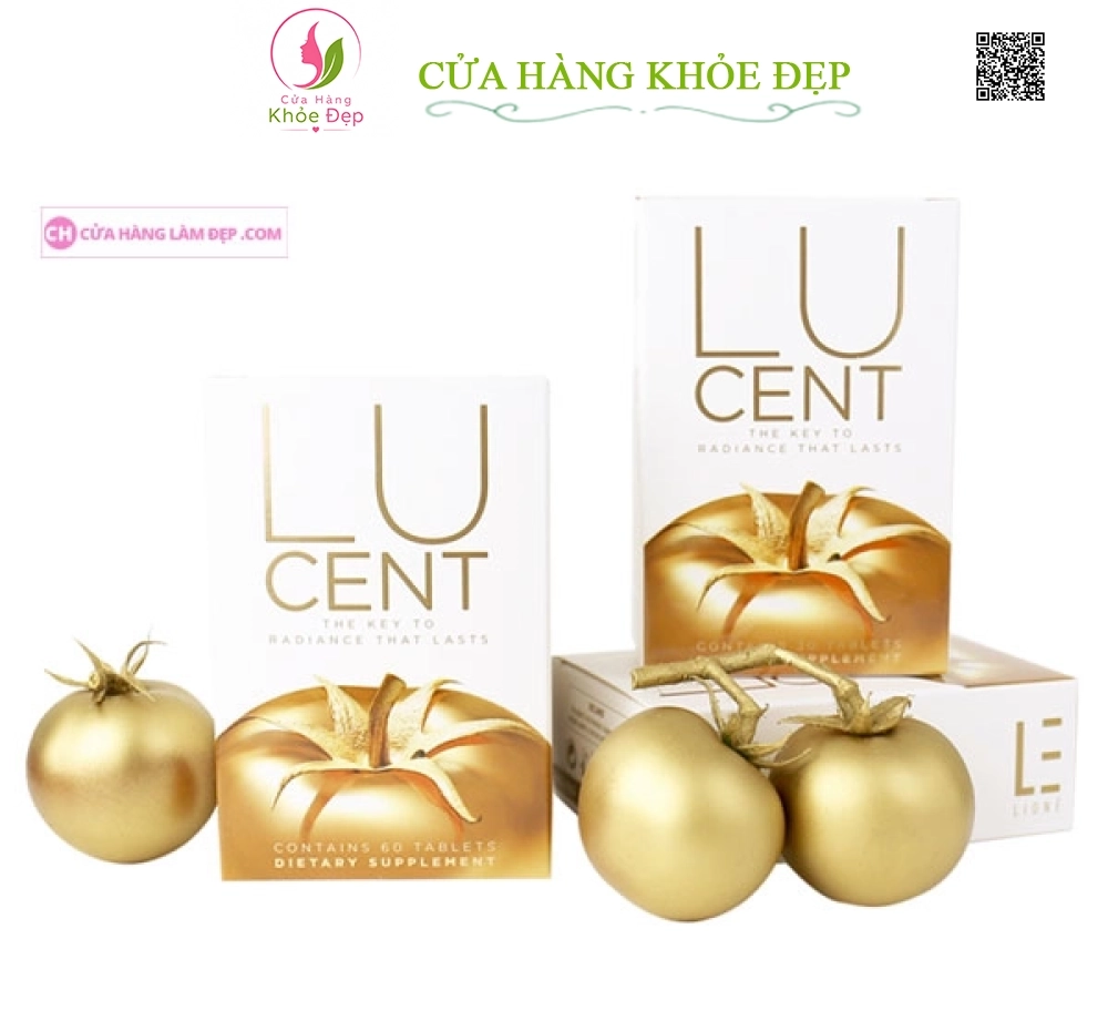 Viên Uống Trắng Da Cao Cấp Cà Chua Lione Lucent Beauty In Every Tablet 30 Viên Của Mỹ (Mẫu mới 2019)