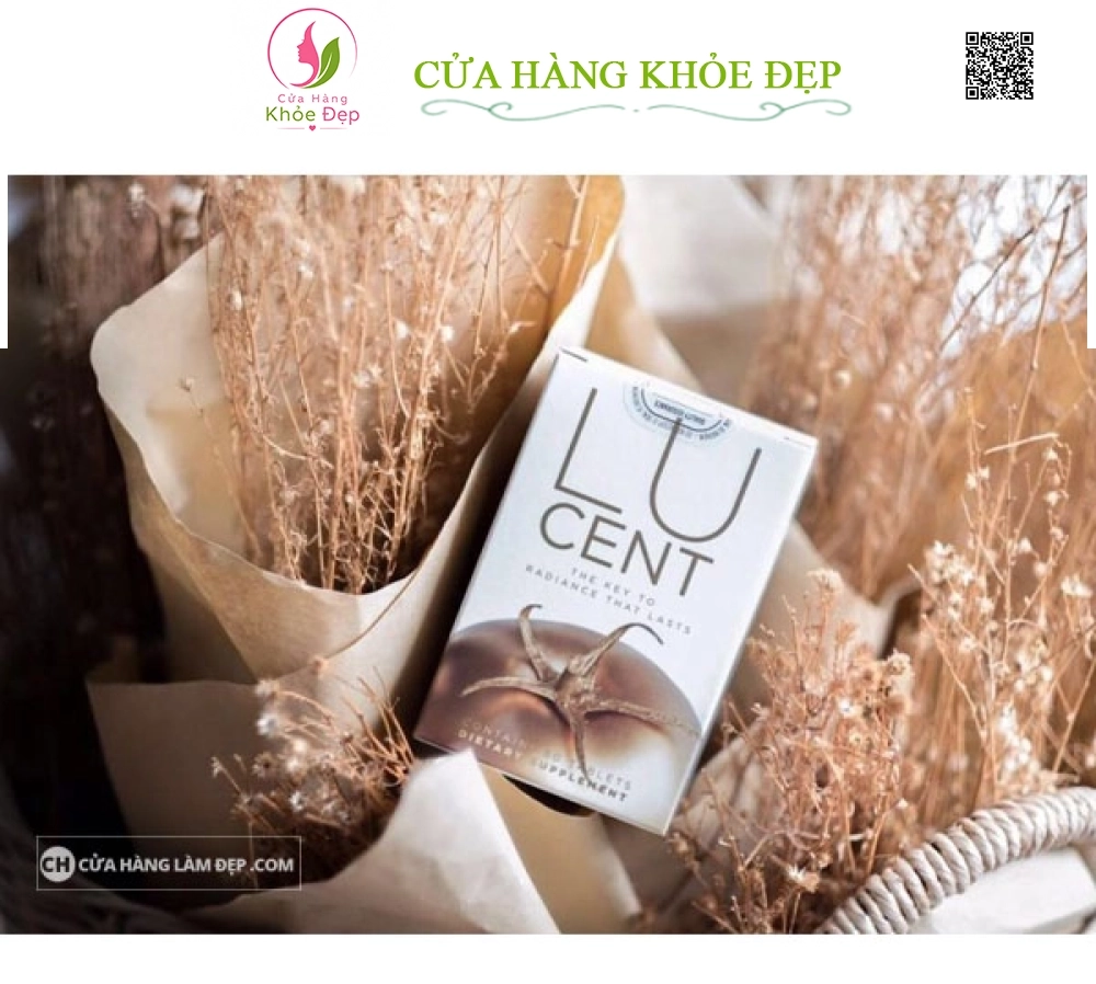 Viên Uống Trắng Da Cao Cấp Cà Chua Lione Lucent Beauty In Every Tablet 30 Viên Của Mỹ (Mẫu mới 2019)