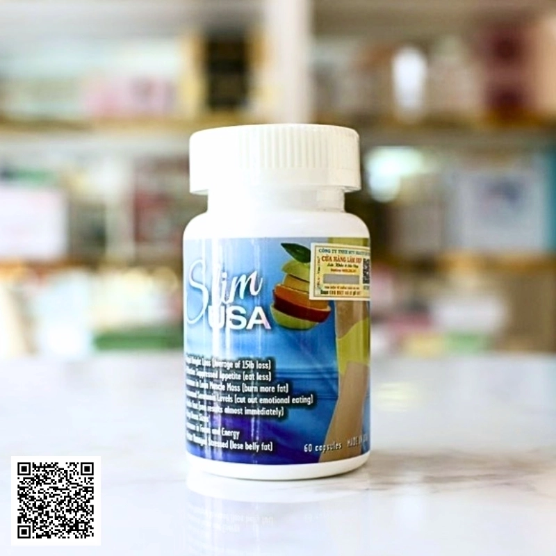 Viên Uống Giảm Cân Slim Usa Made in Mỹ Hộp 60 Viên