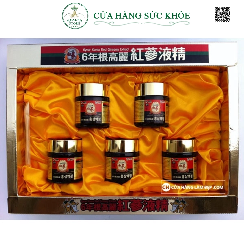 Cao Hồng Sâm 6 Tuổi Insam (120gr X 5 Lọ)