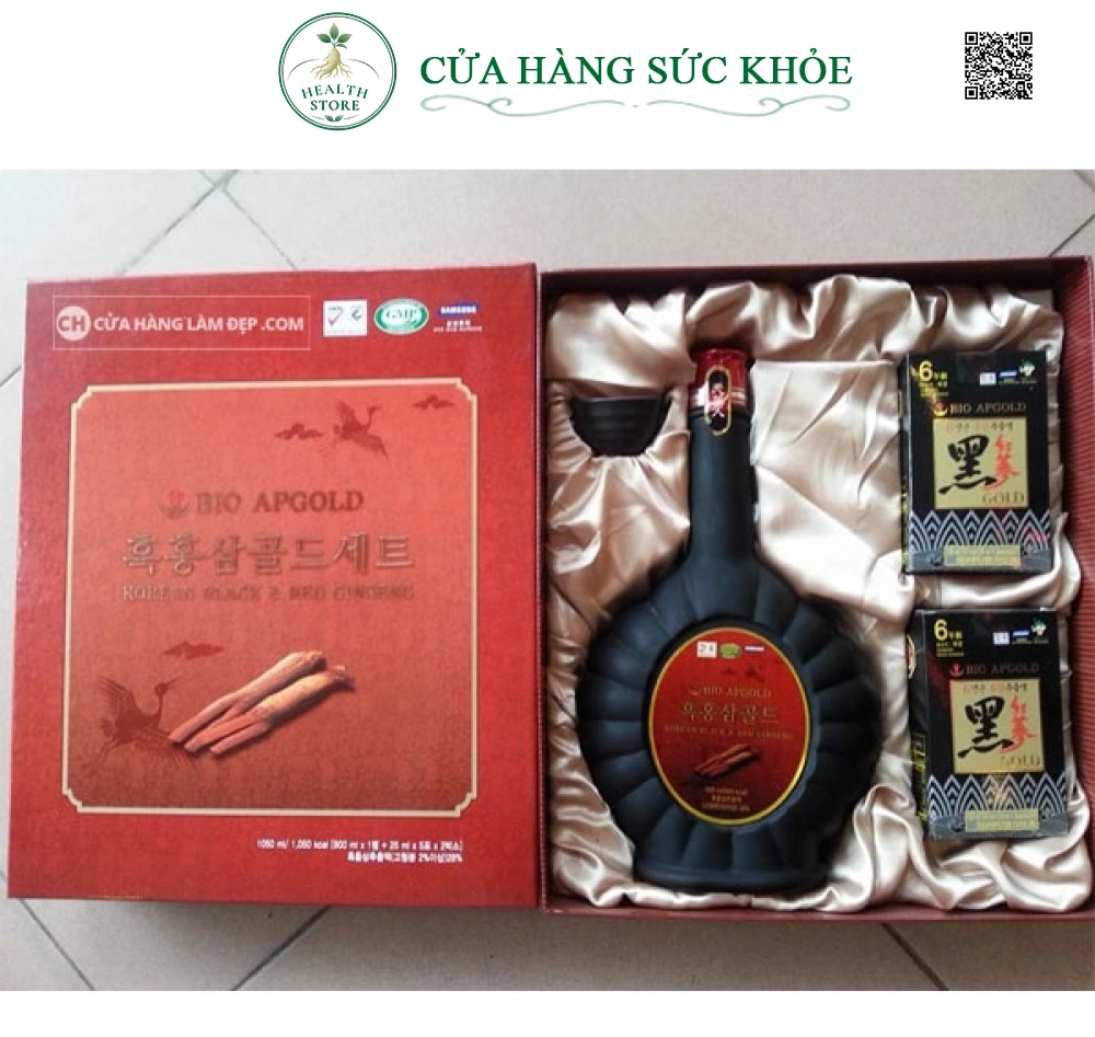 Tinh Chất Hắc Hồng Sâm Bio Apgold 900ml