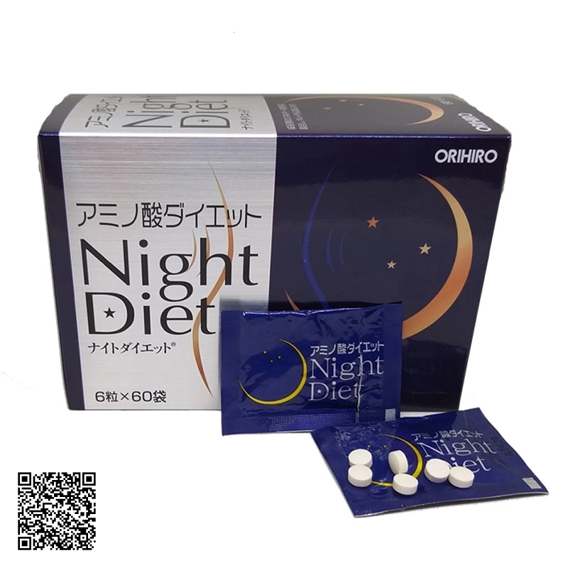 Viên Uống Giảm Cân Orihiro Night Diet Nhật Bản 60 Viên