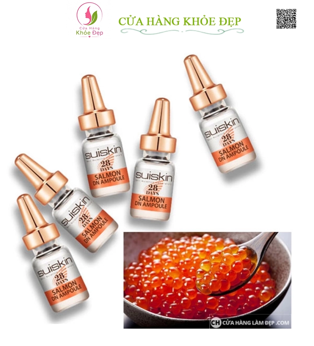 Tinh Chất Tế Bào Salmon Chiết Xuất Cá Hồi DN Ampoule Dược Mỹ Phẩm Suiskin 28 Days