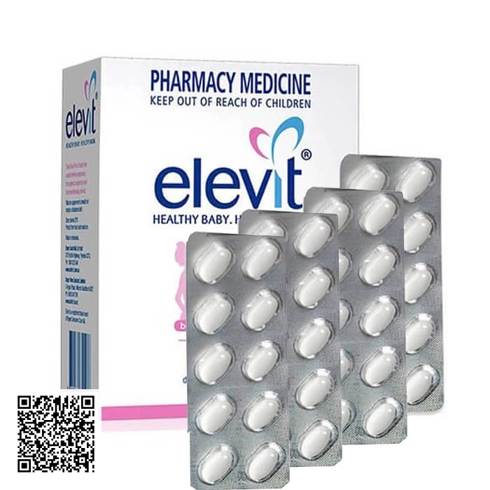 Elevit mẫu mới 2021 Úc Hộp 100 Viên - Vitamin Elevit Bầu Chính Hãng