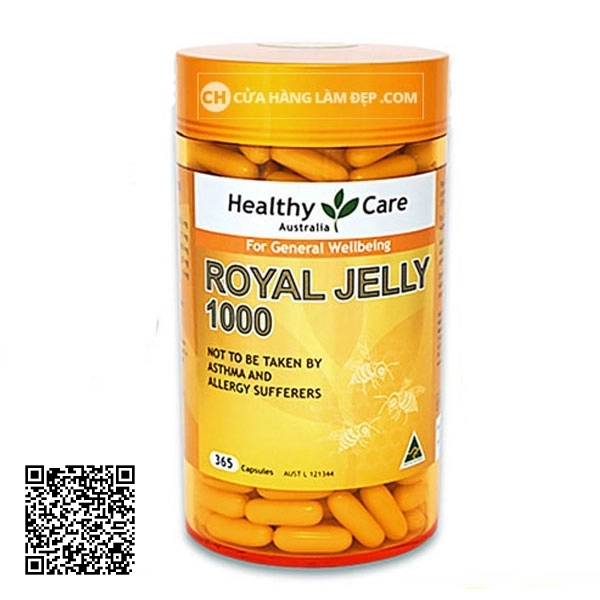 Sữa Ong Chúa Healthy Care Royal Jelly 1000mg (365 viên)