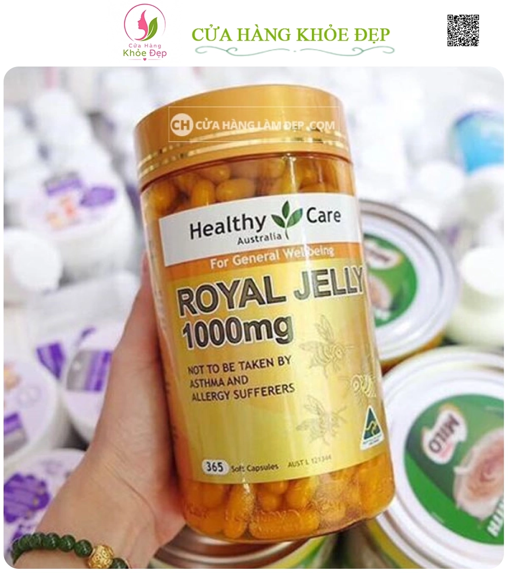 Sữa Ong Chúa Healthy Care Royal Jelly 1000mg (365 viên)