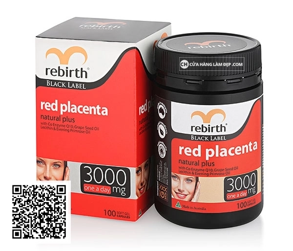 Viên Uống Nhau Thai Cừu Đỏ Rebirth Red Placenta 3000mg Của Úc