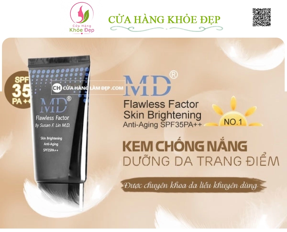 Kem Chống Nắng Và Dưỡng Da Ban Ngày Thần Thánh MD Flawless Factor SPF 35PA