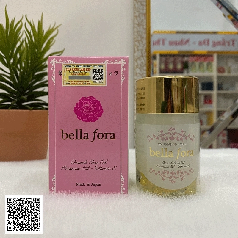 Viên Uống Hàm Hương Thơm Cơ Thể Tinh Chất Hoa Hồng Bella Fora Nhật Bản 35 viên
