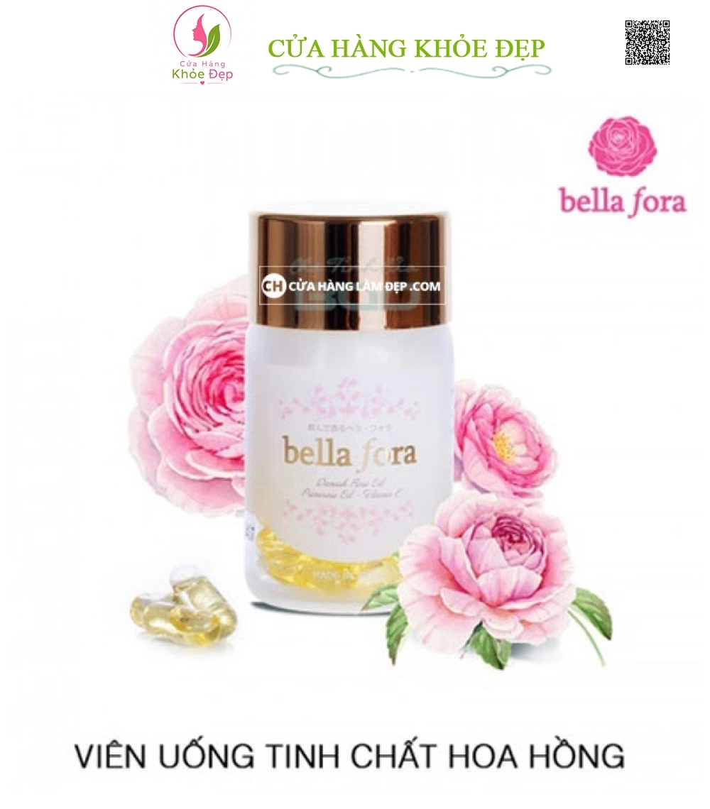 Viên Uống Thơm Toàn Thân Tinh Chất Hoa Hồng Bella Fora (35 viên)
