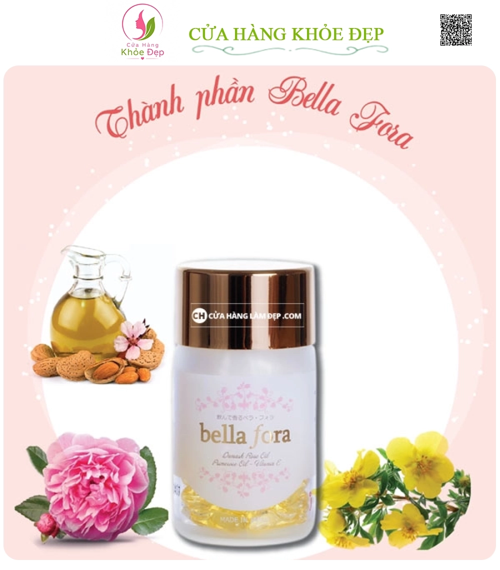 Viên Uống Thơm Toàn Thân Tinh Chất Hoa Hồng Bella Fora (35 viên)