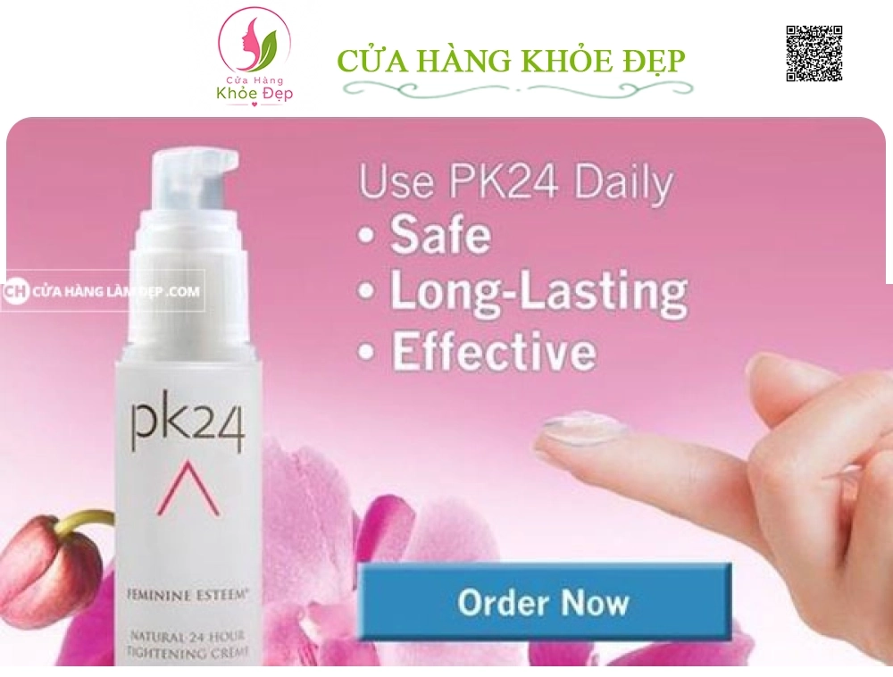 Kem Se Khít Vùng Kín PK24, Làm Săn Chắc Thu Nhỏ Đường Kính Vùng Kín của Mỹ