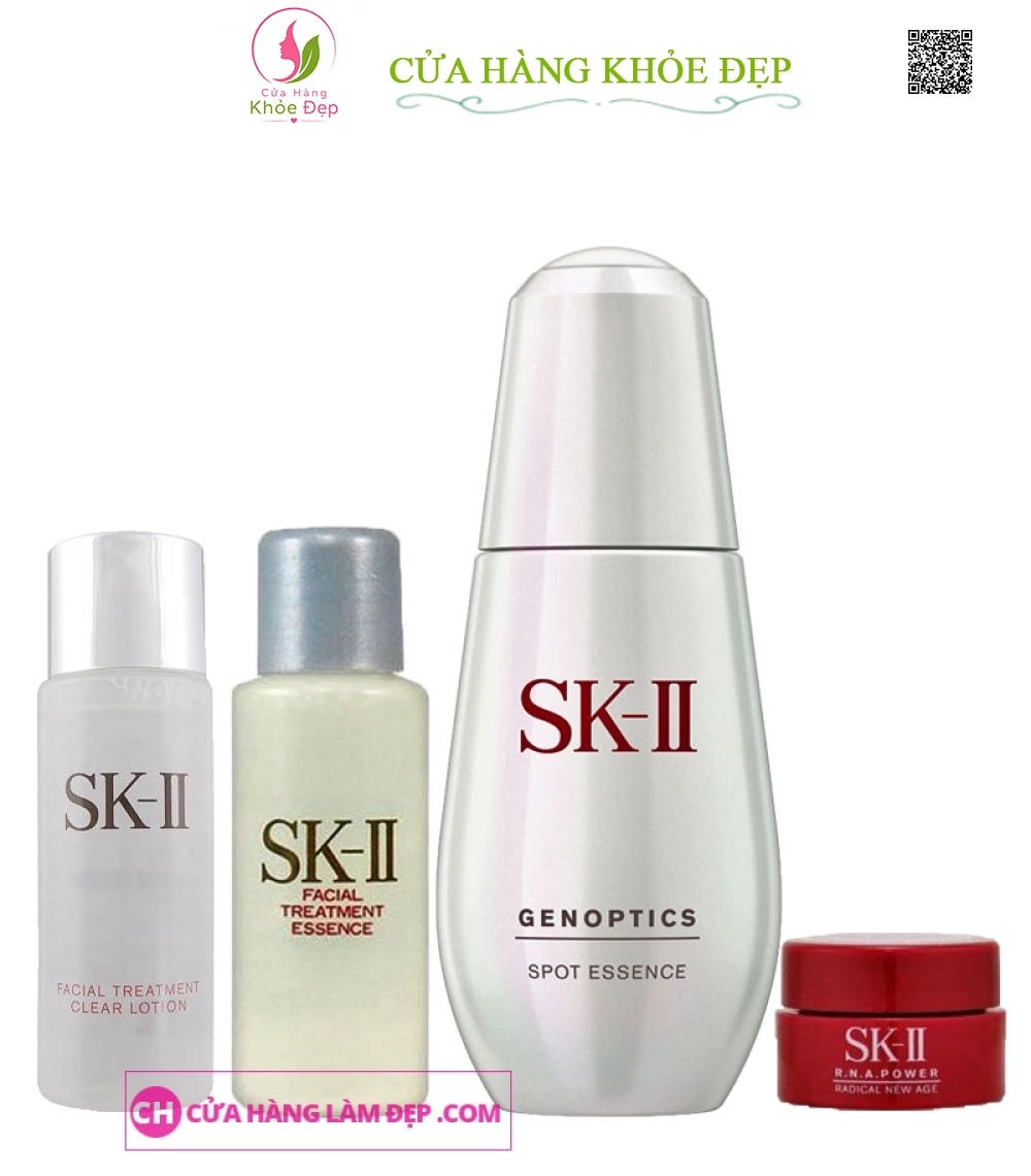 Set Serum Mờ Thâm Nám, Tàn Nhang SK-II GenOptics Spot Essence Trial Kit
