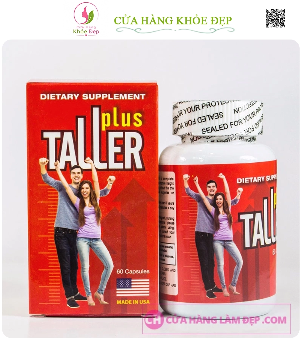 Viên Uống Tăng Chiều Cao Taller Plus 60 viên của Mỹ