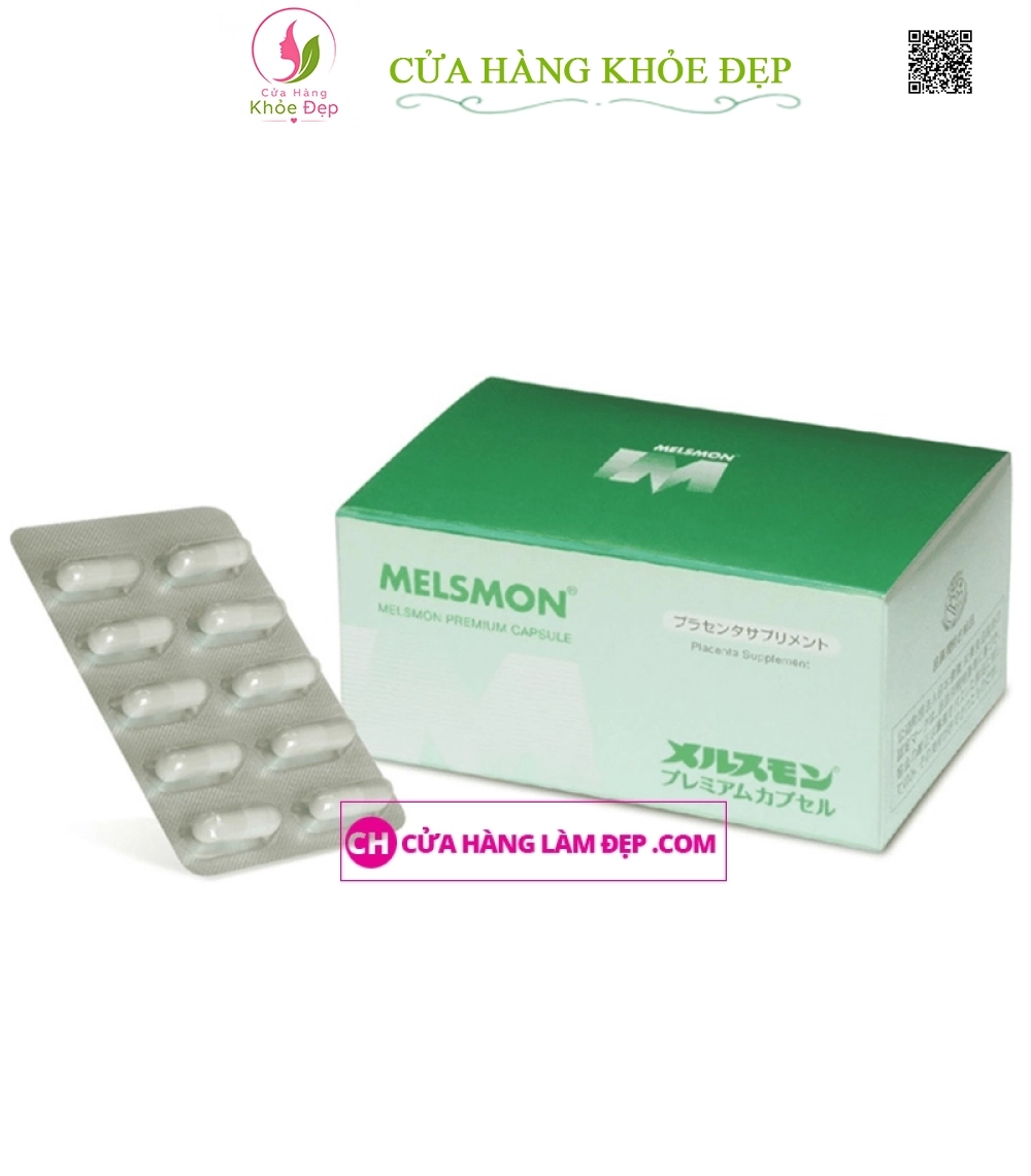 Viên Tinh Chất Tế Bào Nhau Thai Melsmon Premium Capsule