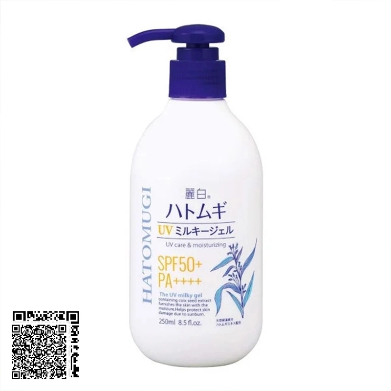 Kem Chống Nắng Cho Mặt Và Toàn Thân Hatomugi UV Care & Moisturizing Milky Gel SPF50+/PA++++ Của Nhật 250g