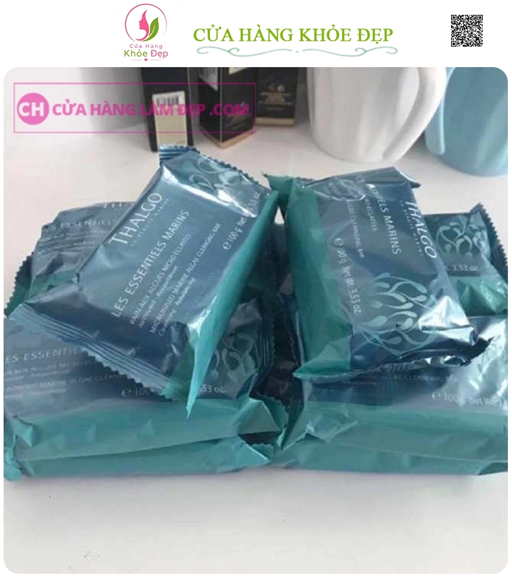 Xà Phòng Tảo Biển Giảm Mụn Lưng Thalgo Marine Algae Cleansing Bar