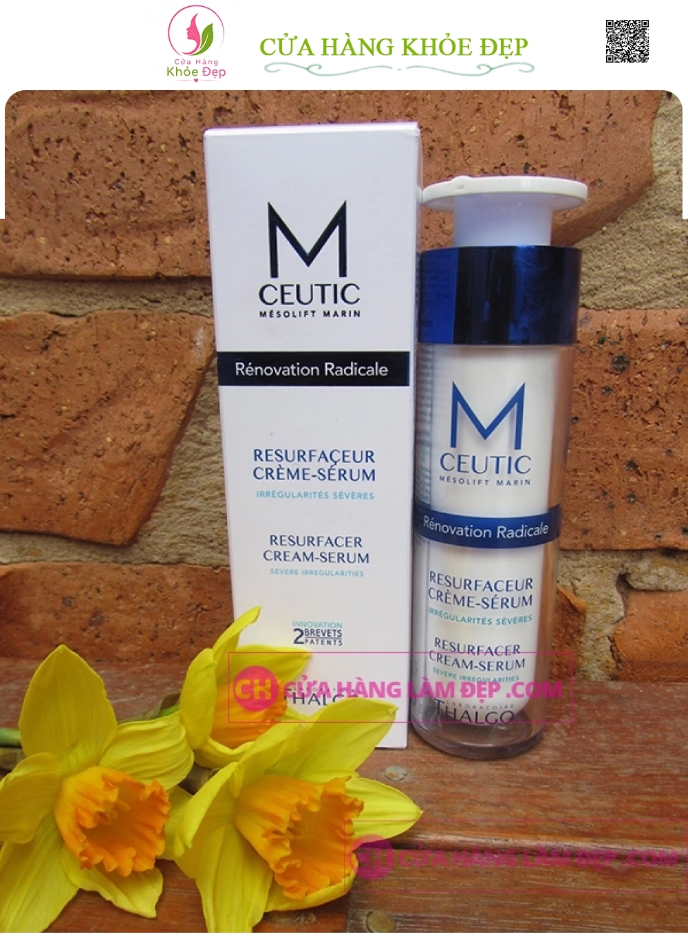 Kem Dưỡng giảm Sẹo Rỗ Thalgo Mceutic Resurfacer Cream-Serum 50ml
